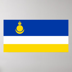 Patriotic Buryatia Flag Poster