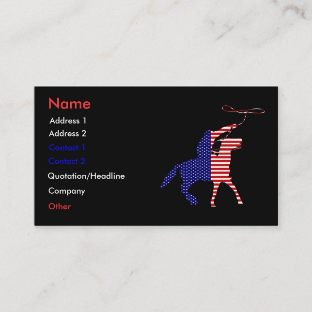 Patriotic Business Profile Card (Front)