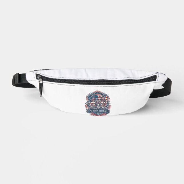 Patriotic Butterfly Garden Vector Graphic Tee_1 Fanny Pack (Front)