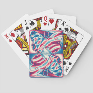 Patriotic Butterfly Playing Cards