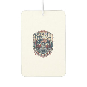 Patriotic Cabin Weekend Vector Graphic Tee_1 Air Freshener