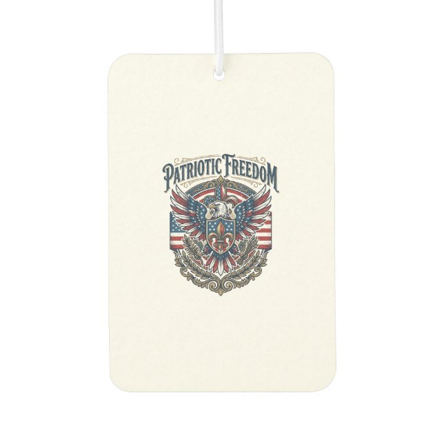 Patriotic Cajun Pride Vector Graphic Tee_1 Air Freshener (Front)