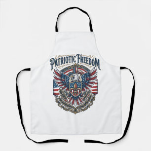 Patriotic Cajun Pride Vector Graphic Tee_1 Apron