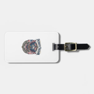 Patriotic Cajun Pride Vector Graphic Tee_1 Luggage Tag