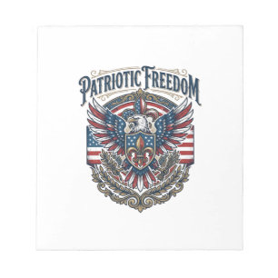 Patriotic Cajun Pride Vector Graphic Tee_1 Notepad