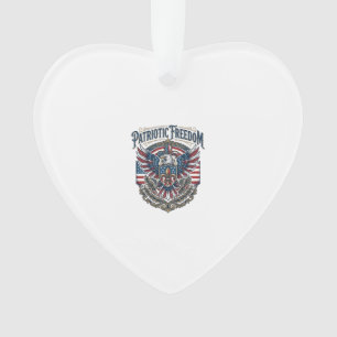 Patriotic Cajun Pride Vector Graphic Tee_1 Ornament
