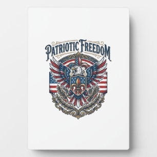 Patriotic Cajun Pride Vector Graphic Tee_1 Plaque