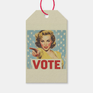 Patriotic Call to Action: Vote! Gift Tags