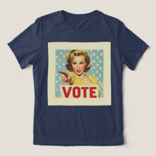 Patriotic Call to Action: Vote! Tri-Blend Shirt