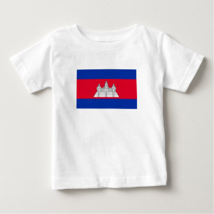 Patriotic Cambodia Flag Baby T-Shirt