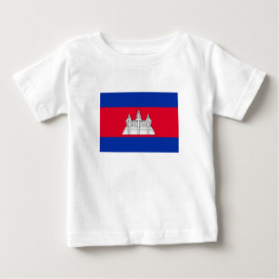 Patriotic Cambodia Flag Baby T-Shirt
