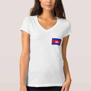 Patriotic Cambodia Flag T-Shirt