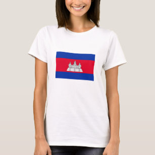 Patriotic Cambodia Flag T-Shirt