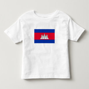 Patriotic Cambodia Flag Toddler T-shirt