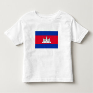 Patriotic Cambodia Flag Toddler T-shirt