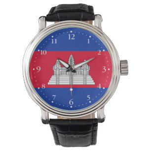 Patriotic Cambodia Flag Watch