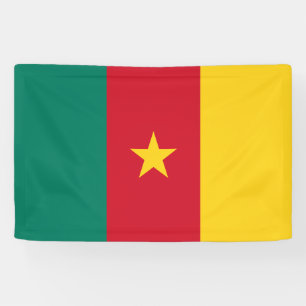 Patriotic Cameroon Flag Banner