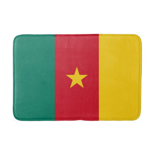 Patriotic Cameroon Flag Bath Mat