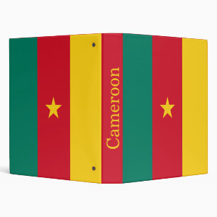 Patriotic Cameroon Flag Binder