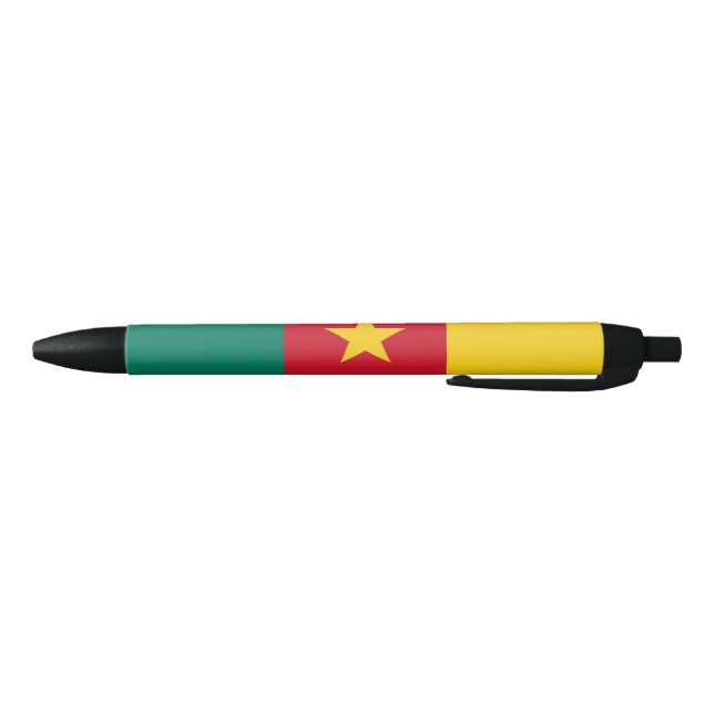 Patriotic Cameroon Flag Blue Ink Pen (Bottom)
