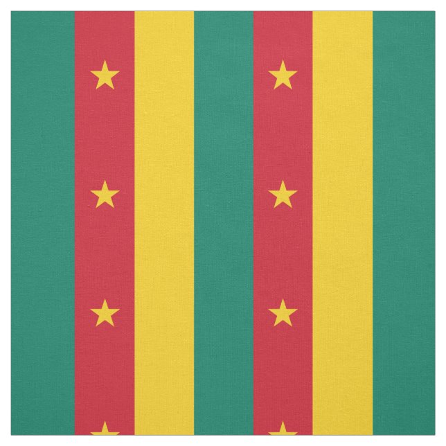Patriotic Cameroon Flag Fabric (Swatch)