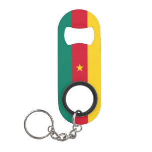 Patriotic Cameroon Flag Keychain Bottle Opener