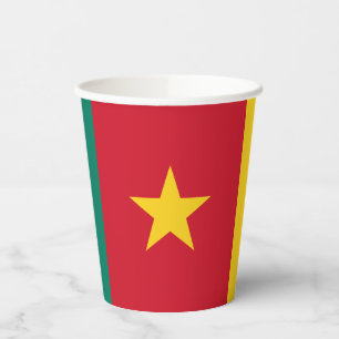 Patriotic Cameroon Flag Paper Cups