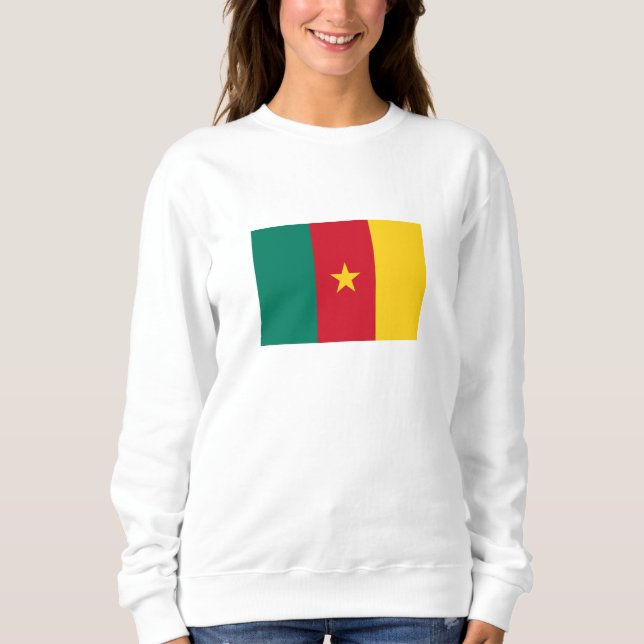 Patriotic Cameroon Flag Sweatshirt (Front)