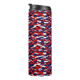 Patriotic camo thermal tumbler