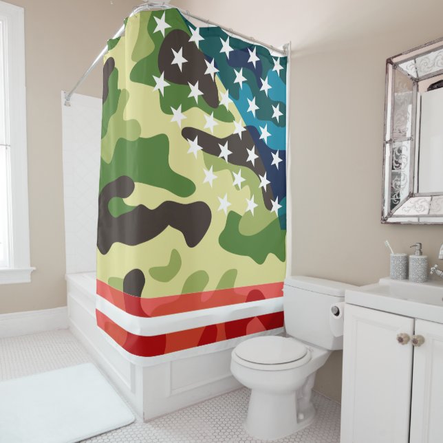 Patriotic camouflage pattern (In Situ)