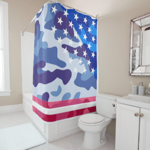 Patriotic camouflage pattern