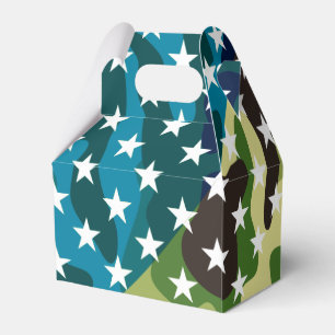 Patriotic camouflage pattern favor box