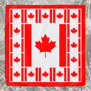 Patriotic Canadian Flag Bandana, fashion Canada Bandana