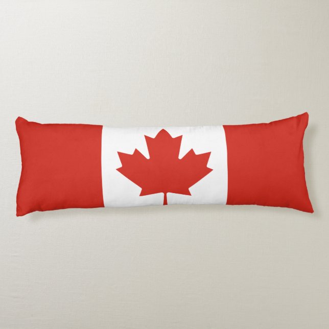 Patriotic Canadian Flag Body Pillow (Back)