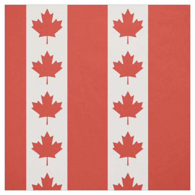 Patriotic Canadian Flag Fabric (Swatch)
