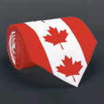 Patriotic Canadian Flag Neck Tie<br><div class="desc">The national flag of Canada.</div>