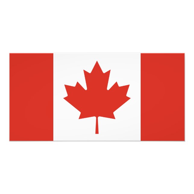 Patriotic Canadian Flag Photo Print (Front)