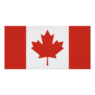 Patriotic Canadian Flag Poster