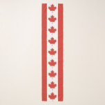 Patriotic Canadian Flag Scarf<br><div class="desc">The national flag of Canada.</div>