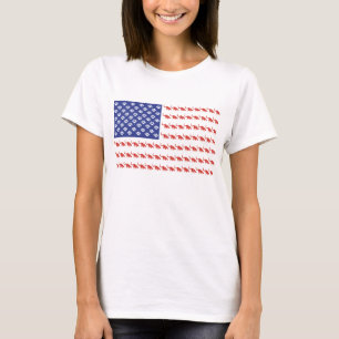 Patriotic Cat Flag T-Shirt