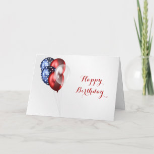 Patriotic Celebration Birthday Card