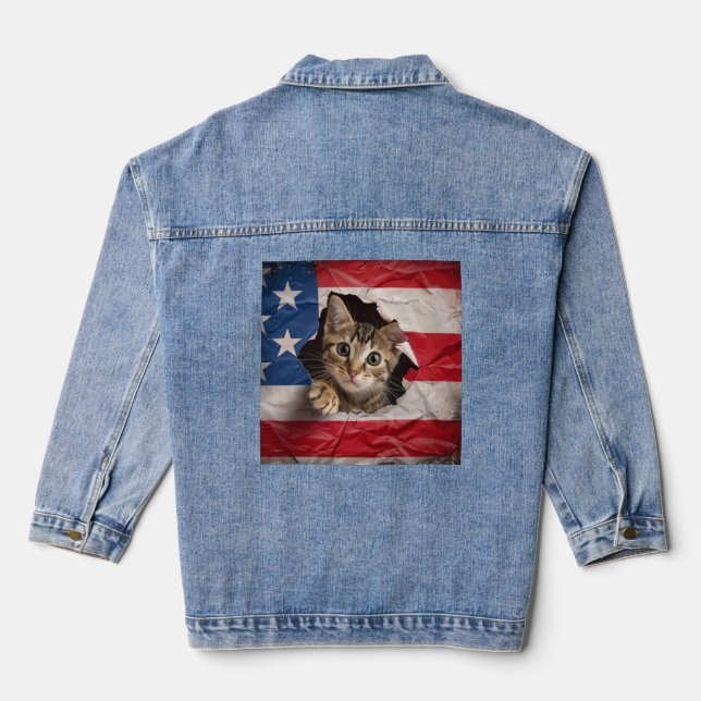 Patriotic Celebration Denim Jacket (Back)