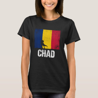 Patriotic Chad Africa Dinosaur African Country Cha T-Shirt