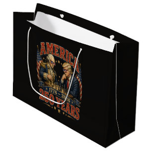 Patriotic Chess 250 Large Gift Bag