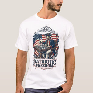 Patriotic Chess Player Vector Graphic Tee
