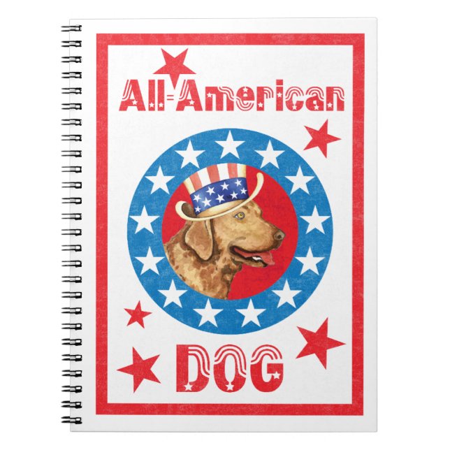Patriotic Chessie Notebook (Front)