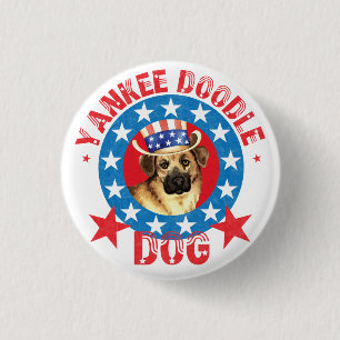 Patriotic Chinook 1 Inch Round Button