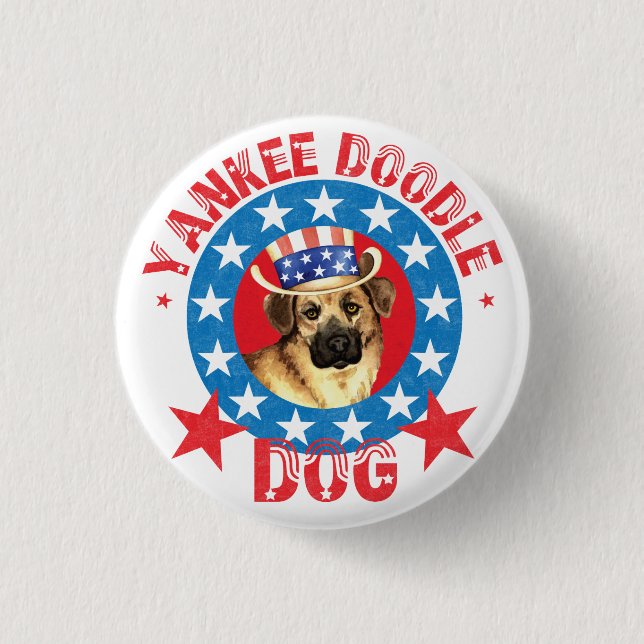 Patriotic Chinook 1 Inch Round Button (Front)