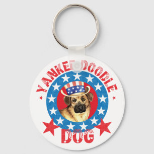 Patriotic Chinook Keychain