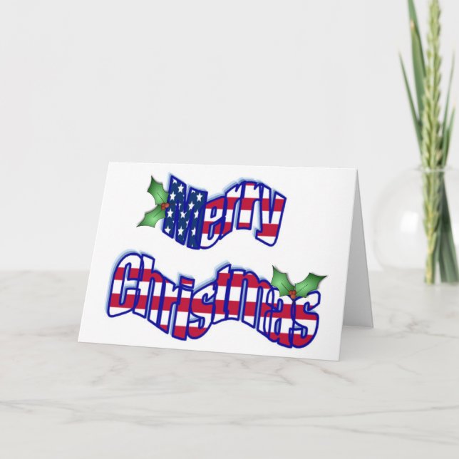 Patriotic Christmas Card (Front)